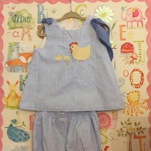 Smock bubble short gingham Bailey Boys Brand